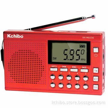 MP3 Player Radio with MP3 Audio Files on TF Card and U disk, Can be Played Manual Fast Tuning